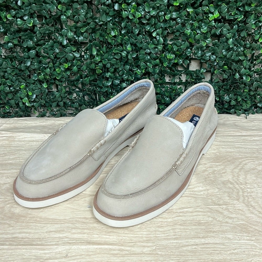 SPERRY AUTHENTIC ORIGINAL DOUBLE SOLE VENETIAN LOAFER BONE - 12 - Picture 2 of 4